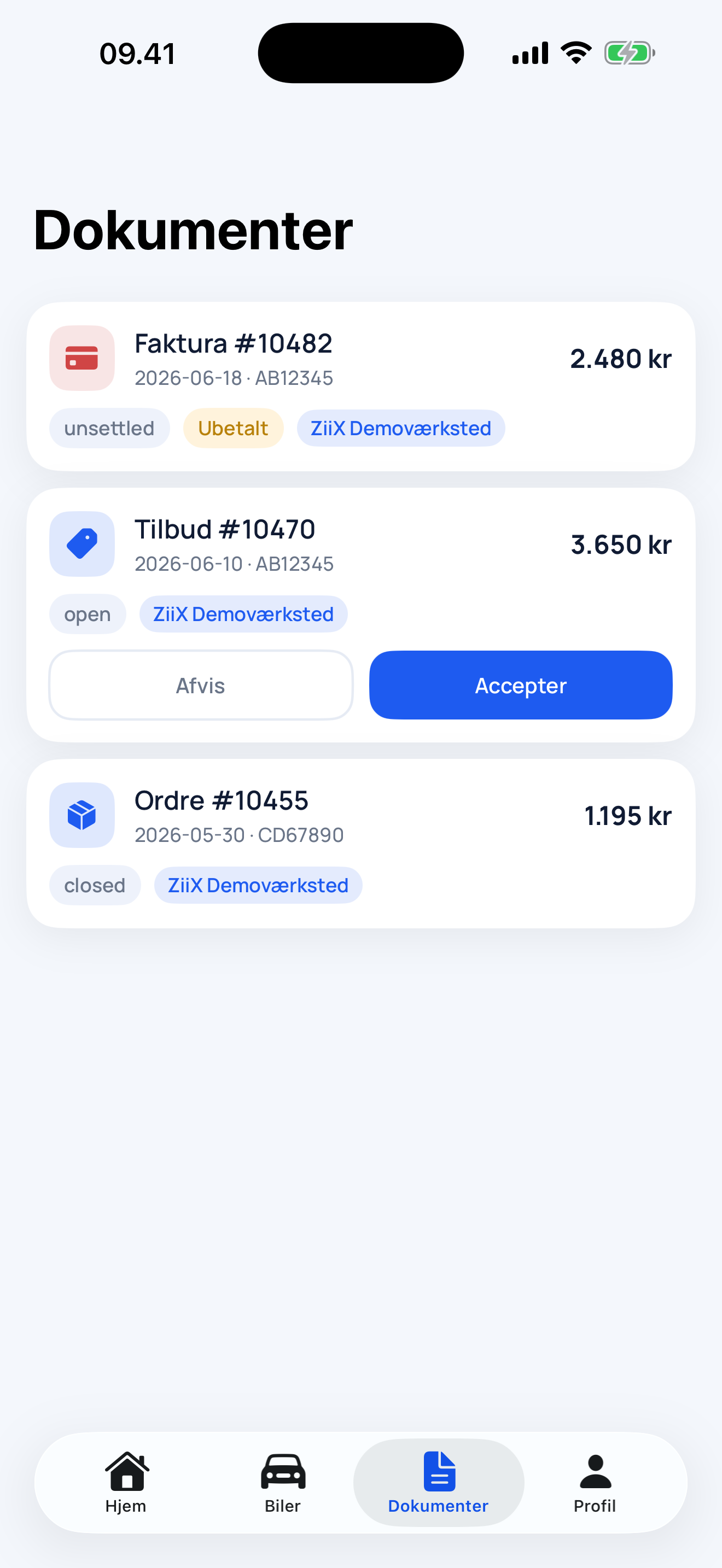 ZiiX — Dokumenter